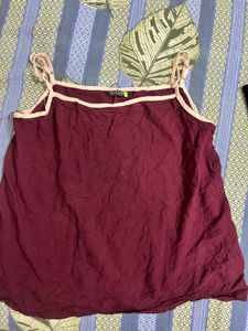 Maroon Camisole Top