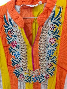 Rain and Rainbow  Striped Kurta