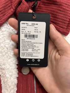 Zink London Cozy Sherpa Jacket- New With Tag