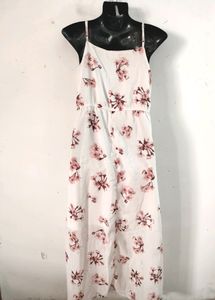 Sassafras White Printed Dress ( Women)