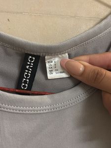 H&amp;M Divided Grey Tank Top