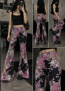 Boho Floral Bell Bottom Pants