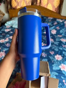Blue Insulated Tumbler with Handle