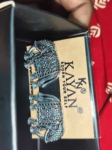 Kayan Oxidized Elephant Jhumka Earrings