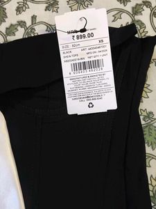 SHEIN Black Corset Top with Tie