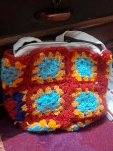 Handmade Crochet Clutch Bag