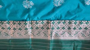 Elegant Teal & Green Saree