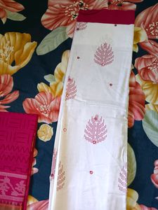 New Pure Cotton Unstitched Dress Material 🌸🌸