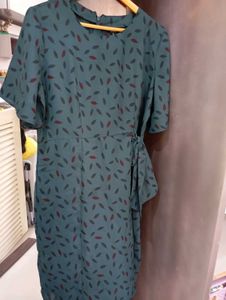 teal green unused dress