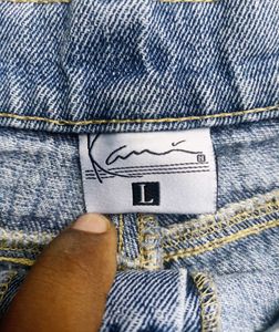 Karl kani Light Wash Relaxed Fit Jeans