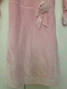 New Sparkly Pink Velvet Dress