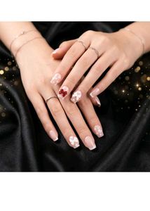 Cute Bow Design Press-On Nails