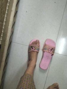 Cute Pink Smile Flip Flops, slipper