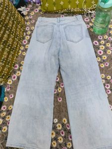 Light Wash Wide Leg Jeans