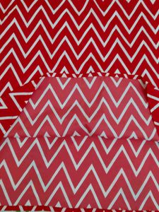 Red Chevron Print Top