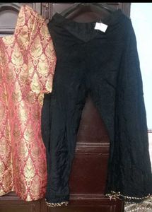 Brocade Kurta with grown combo