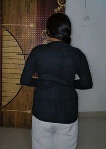 Stylish Black Embellished Sweater