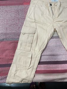 Beige/cream color Cargo Pants