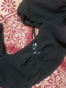 Chic Black Crop Top