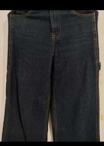 Baggy Dark Wash Cargo Jeans