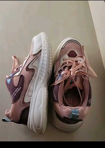 Pink &amp; Purple Lace-Up Sneakers
