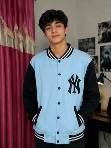 Stylish Varsity Bomber Jacket