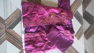 Designer Purple Kurta Set with Embroidery