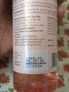 Bellavita body mist glam
