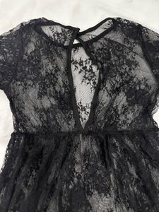 Elegant Black Lace Dress