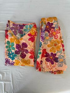 Vibrant Floral Kaftan Co-ord Set