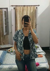 Floral Print Short Sleeve Shirt