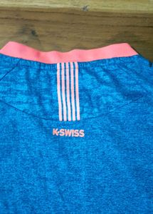 K-Swiss Blue &amp; Coral Polo Shirt