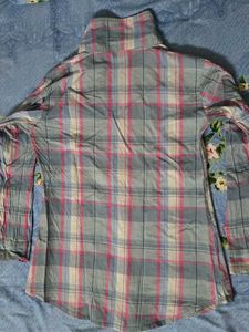 Plaid Button-Up Shirt