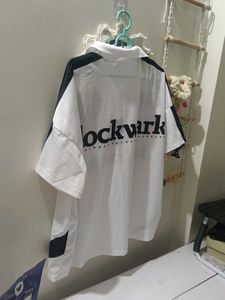 Unisex Blockwork White Graphic T-Shirt