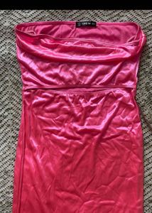 Neon Pink Cut Out Dress