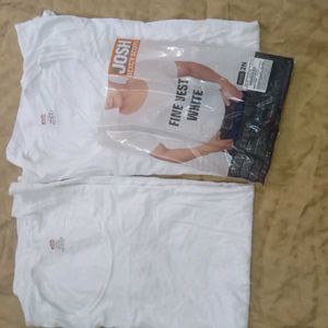 Men's White Arms Inner Vest