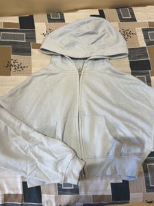 H&amp;M Light Blue Zip-Up Hoodie