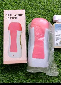Hair Removal Waxing Kit With Wax And Strips+Heater