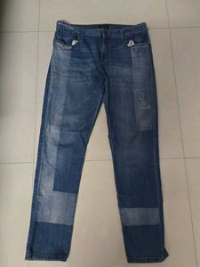 Best Discount!! Patchwork Blue Denim Jeans