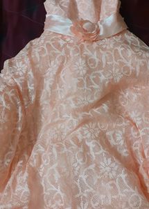 Peach Girl Party Frock