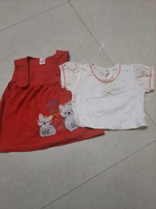 Baby Girl T Shirt And Skrit Set