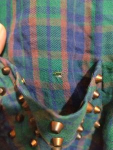 Chic Plaid Smocked Square Neck Top