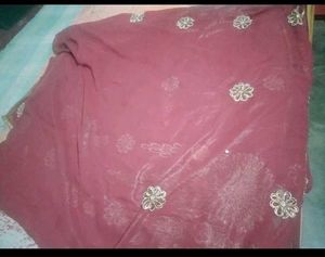 Embroidered Silk Saree