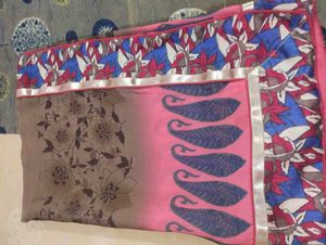 branded Silk  chiffon saree
