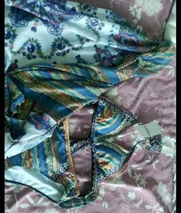 Boho Print Bikini with Sarong