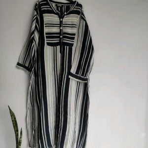 Striped Cotton Kurta with bottom