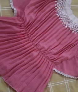 The Vintage Lace-Collar Peplum Top