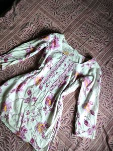 Floral Print Cotton Kurta🌺