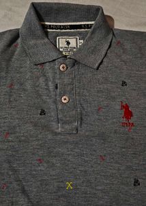 Men's Grey Polo T-shirt