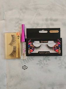 False Eyelashes & Glue Set